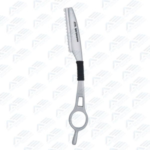 Navaja de Afeitar Profesional de Acero Inoxidable para Barbería, Instrumento de Belleza, Cuchilla Recta Personalizada - Product Image 2