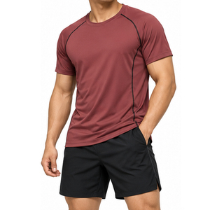 Camiseta Deportiva Versátil para Hombre, Poliéster y Spandex, Absorbe la Humedad, Ropa de Entrenamiento Personalizada, Suministro al por Mayor para Entrenamientos Diarios - Product Image 1