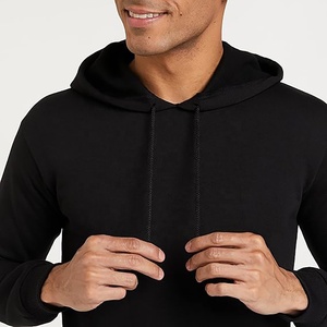 Heavy Can Be Customized Logo <b>Warm</b> <b>Jumper</b> 100% Cotton Solid Color Hoodie Plus Fleece Thick Hoodie for Men - Product Image 2