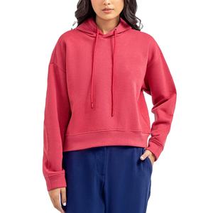 Sudadera con Capucha Corta para Mujer, con Logotipo y Estampado Personalizados, 100% Algodón Ecológico, Servicio OEM al por Mayor - Product Image 1