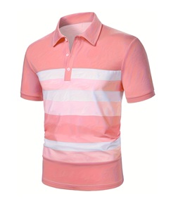 เสื้อโปโลผู้ชายโพลีเอสเตอร์ 100% ขายส่ง ปรับแต่งได้ เสื้อยืดโปโลสำหรับเล่นกอล์ฟ ออกแบบเองได้ เสื้อยืดสไตล์ลำลองแบบเรียบ - Product Image 2