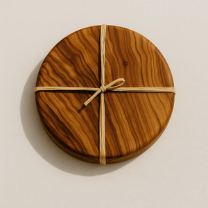 Premium Wooden Beverage Coaster Round Wood <b>Cup</b> <b>Mat</b> for Dining Table and Restaurant Use - Product Image 4