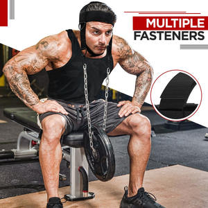 Arnés profesional de acero para cabeza y cuello, ideal para culturismo y entrenamientos de gimnasio, con marca personalizada de fábrica, suministro al por mayor. - Product Image 4