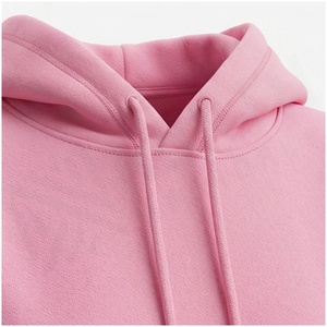 Women 100% Cotton Hooded <b>Sweatshirt</b> & Jogger Tracksuit Set Solid <b>Pink</b> Casual Autumn Full Length Midweight Fleece Pants - Product Image 4