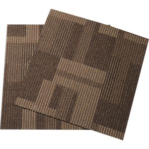 Piastrelle per Moquette Imbottite Riutilizzabili 60x60 cm, Facile Installazione Fai-da-Te con Imbottitura Integrata, Motivo Rettangolare per Camera da Letto e Soggiorno - Product Image 1