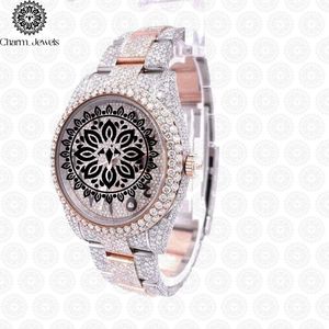นาฬิกาข้อมือผู้ชาย Charm_Jewels หรูหรา ตัวเรือนสแตนเลส หน้าปัด 40 มม. ระบบกลไก แสดงผลแบบอนาล็อก กระจกแซฟไฟร์เรืองแสง กันน้ำ 10 บาร์ - Product Image 2