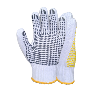 Gants en coton jetables Points en PVC assurant un confort de protection maximal Antidérapant Caractéristiques antistatiques pour la sécurité agricole - Product Image 4