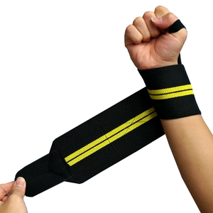 Vendas de Boxeo de Nailon a Rayas Negras y Amarillas, Alta Elasticidad, Equipo de Entrenamiento, Uso en Todas las Estaciones - Product Image 2
