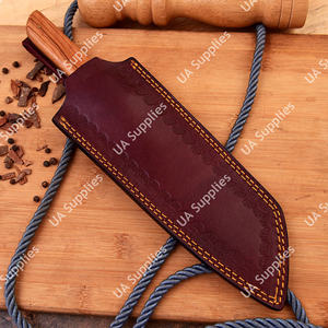 Cuchillo de Cocina Profesional de Acero de Damasco Forjado a Mano con un Hermoso Patrón, Mango Ergonómico Ambidiestro, Hoja de 8 Pulgadas - Product Image 5