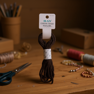 Cordoncino Intrecciato Ilan 4mmx5M Marrone Scuro - Product Image 3