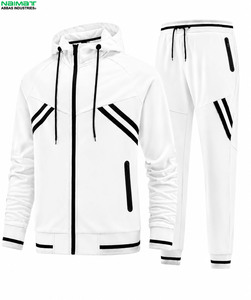 Minimalist Oversized Crewneck Streetwear <b>Tracksuit</b> Men Casual Drop Shoulder Sweatshirt And Jogger Pants Casual Suit - Product Image 2