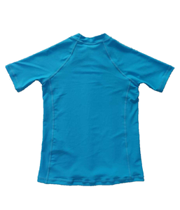 Men's Full Sleeve Rash Guard Blue Quick Dry Spandex <b>Swim</b> <b>Shirt</b> UPF50+ Sport Top with Sublimation Print - Product Image 6