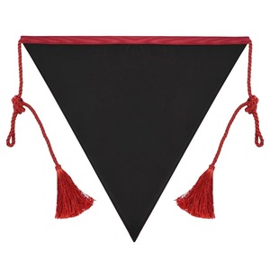 Scottish Rite Apron Triangular Black Hand Embroidery With <b>Red</b> <b>Ribbon</b> & Tassels Elegant And Versatile Designed Masonic Apron - Product Image 4