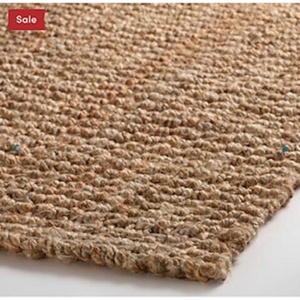 Alfombra Tejida a Mano de Yute, Lisa, Lavable, Reversible, Antideslizante, para Interiores, para Camping, Sala de Estar, Hotel y Pasillo - Product Image 1