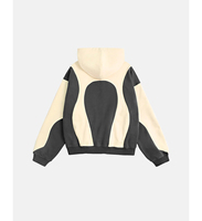 Sweat-shirt à capuche surdimensionné personnalisé OEM pour homme, manches raglan, impression sérigraphique, coton tricoté noir, vêtement d'automne, coupe classique