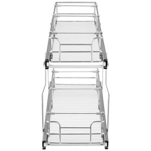 Scaffali scorrevoli in acciaio resistente 21"Dx15"Hx8.5"W per organizzatori di armadietti - Product Image 6