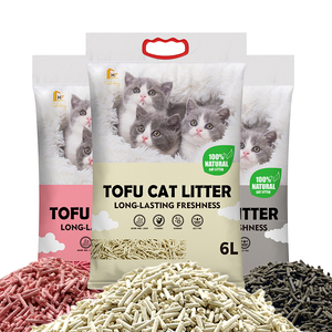 Litière pour chat en tofu, biodégradable, sans poussière, anti-odeur, beige, cylindrique, 2,5 kg, écologique, à base de plantes - Product Image 6