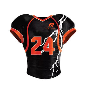Jersey de Fútbol Americano Corto con Diseño Premium, 100% Poliéster, Transpirable, Absorbe la Humedad, Garantiza Comodidad y Larga Duración - Product Image 1