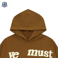 Üstün Kaliteli Rahat Pamuk Karışımlı Şişirme Baskılı Kapüşonlu Sweatshirtler Gençler İçin Günlük Giyim Yeni Stil Şişirme Baskılı Kapüşonlu Sweatshirtler
