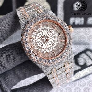 Reloj de Lujo para Mujer Charm_Jewells, Caja Redonda de Acero Inoxidable de 40 mm, Movimiento de Cuarzo Analógico, Cierre Plegable, Esfera de Zafiro - Product Image 4