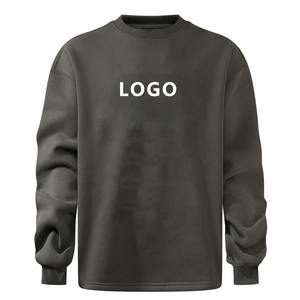 Sudadera Retro de Alta Calidad con Bloques de Color para Hombre - Personalizada, 420GSM, Lavada con Ácido, Cuello Redondo - Product Image 4