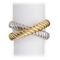 Nouveaux Anneaux de Serviette en Métal Argenté Motif Feuilles Botaniques Faits à la Main – Décoration de Table Élégante pour Dîners, Mariages, Événements, Restaurants, Hôtels, Maisons et Fêtes