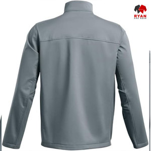 แจ็คเก็ตซอฟต์เชลล์ดีไซน์พิเศษสำหรับผู้ชาย ยี่ห้อ Ryan Pro Gear ปิดซิป พร้อมโลโก้แบบกำหนดเอง สวมใส่สบายๆ - Product Image 3