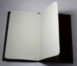 Carnet en cuir fait main, carnet de notes relié en cuir, étui pour carnet de notes pour homme, journal en cuir véritable - Product Image 3