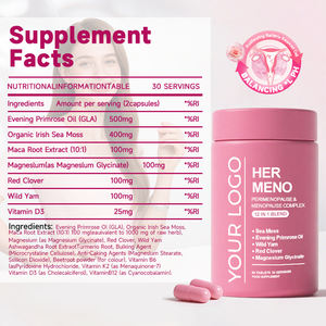 Cápsulas <span class=keywords><strong>de</strong></span> Equilibrio Hormonal 12 en 1, <span class=keywords><strong>Vitamina</strong></span> B6, <span class=keywords><strong>B12</strong></span>, Aceite <span class=keywords><strong>de</strong></span> Onagra, Apoyo para <span class=keywords><strong>la</strong></span> Perimenopausia y <span class=keywords><strong>la</strong></span> Menopausia, Suplemento Natural - Product Image 5