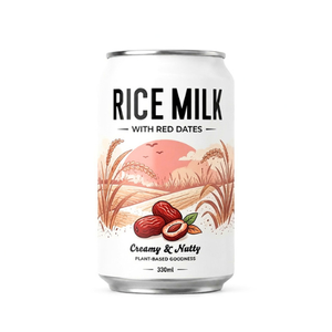 Boisson végétale au lait de riz et au sésame noir, boisson crémeuse et noisettée, 330 ml en conserve - Product Image 3