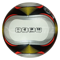 Ballon de football durable en PU texturé Fusion Tec, modèle SANTIAGO, multicolores, personnalisable pour l'entraînement professionnel, conçu par Reema