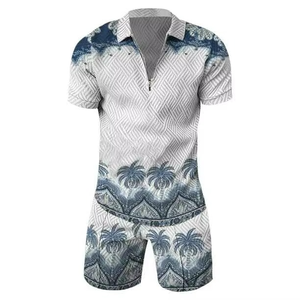 Ensemble T-shirt et short unisexe surdimensionné, vintage, écologique, personnalisé pour l'été - Product Image 5