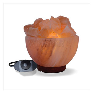 Lámpara de Sal Artesanal con Diseño de Roca Natural para Decoración del Hogar, Estilo Cuencos de Fuego - Product Image 6
