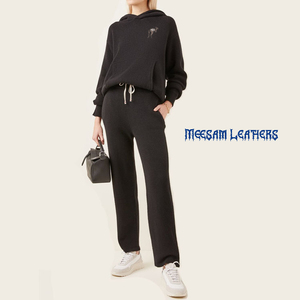 ชุดวอร์มกีฬาคุณภาพสูงสำหรับฤดูร้อนและฤดูใบไม้ร่วง เสื้อฮู้ดดี้ทรงหลวมโอเวอร์ไซส์ กางเกงจ็อกกิ้งขายาว ชุดเซ็ตเสื้อผ้ากีฬา - Product Image 6