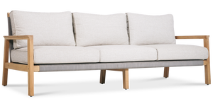 Conjunto de Sofá Moderno para Exteriores de Madera de Teca Sólida con Cojines – Sofá de Lujo para Jardín y Patio para Hoteles y Resorts - Product Image 4