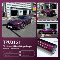 Film de protection TPU RS Violet Perle Raisin pour voiture, éclat laser doux, épaisseur protectrice optimale, imperméable, extensible, anti-jaunissement