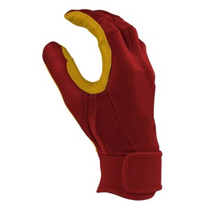 Gants de frappe en cuir rouge rembourrés avec fermeture auto-agrippante, unisexes, pour adultes, entraînement, ambidextres - Product Image 2