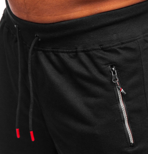 Men's Solid Breathable Quick Dry High Street Style Sweat Shorts Wholesale Customized Logo 100% Cotton - Product Image 3