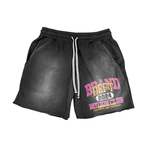 Ensemble Coordonné Homme 2026 : T-shirt Oversize à Motifs et Short – Style Streetwear Vintage Délavé, Tenue Décontractée Sportive d'Été 2 Pièces - Product Image 4
