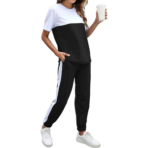 Conjunto Deportivo de Mujer en Color Sólido, Manga Larga, Capucha con Cremallera, Bolsillos Laterales, Material de Poliéster Transpirable, Ropa Casual de Otoño - Product Image 2