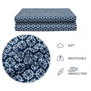 Ensemble de draps double en microfibre finition pêche moderne de qualité supérieure |   Literie et oreillers écologiques 200TC, lisses, durables et résistants aux plis - Product Image 4