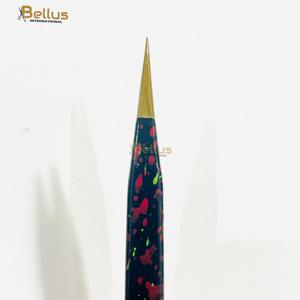 Custom Logo Eyelash Lash Tweezers Private Label Stainless Steel Straight Tweezers with Sustainable Tube Packing - Product Image 3