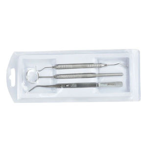 Kit d'outils d'hygiène dentaire en acier inoxydable de qualité médicale : grattoir, sonde, curette, pince, miroir dentaire, outils dentaires manuels - Product Image 4