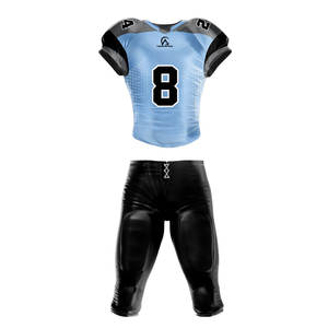 Ensemble d'uniformes de football américain longue durée avec tissu doux et lisse, idéal pour l'entraînement et les matchs - Product Image 1