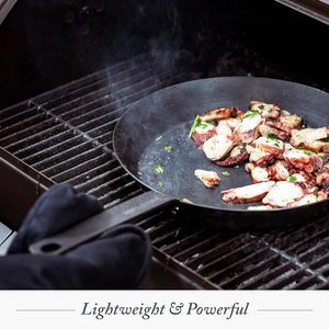 Carbon Steel <b>Induction</b> Safe Skillet Heavy Duty Fast Heating Frying <b>Pan</b> for Everyday Cooking - Product Image 2