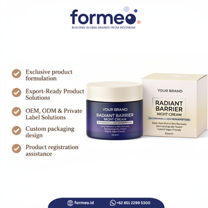 Crème de nuit pour adultes sur mesure OEM ODM avec étiquette privée pour les soins quotidiens du visage, fabrication cosmétique en Indonésie, 20 ml, 30 ml, 50 ml - Product Image 2