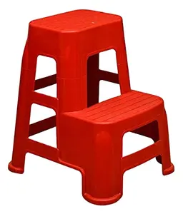 Tabouret à 2 marches antidérapant pour la cuisine/tabouret médical en acier à 2 marches pour la maison/tabouret à deux marches pour les toilettes des tout-petits, des bébés et des enfants