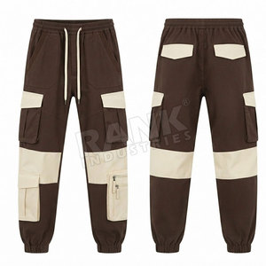 Pantalon cargo décontracté pour homme, coupe ample, confort facile, tissu flexible, taille confortable, parfait pour les voyages et les activités de plein air - Product Image 3