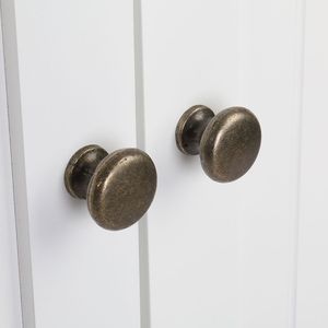 Spedizione gratuita Mobiletto da bagno bianco YJ a doppia anta, mobiletto da parete per bagno - Product Image 6