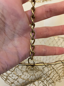 Panier suspendu en métal robuste avec chaîne - Product Image 4